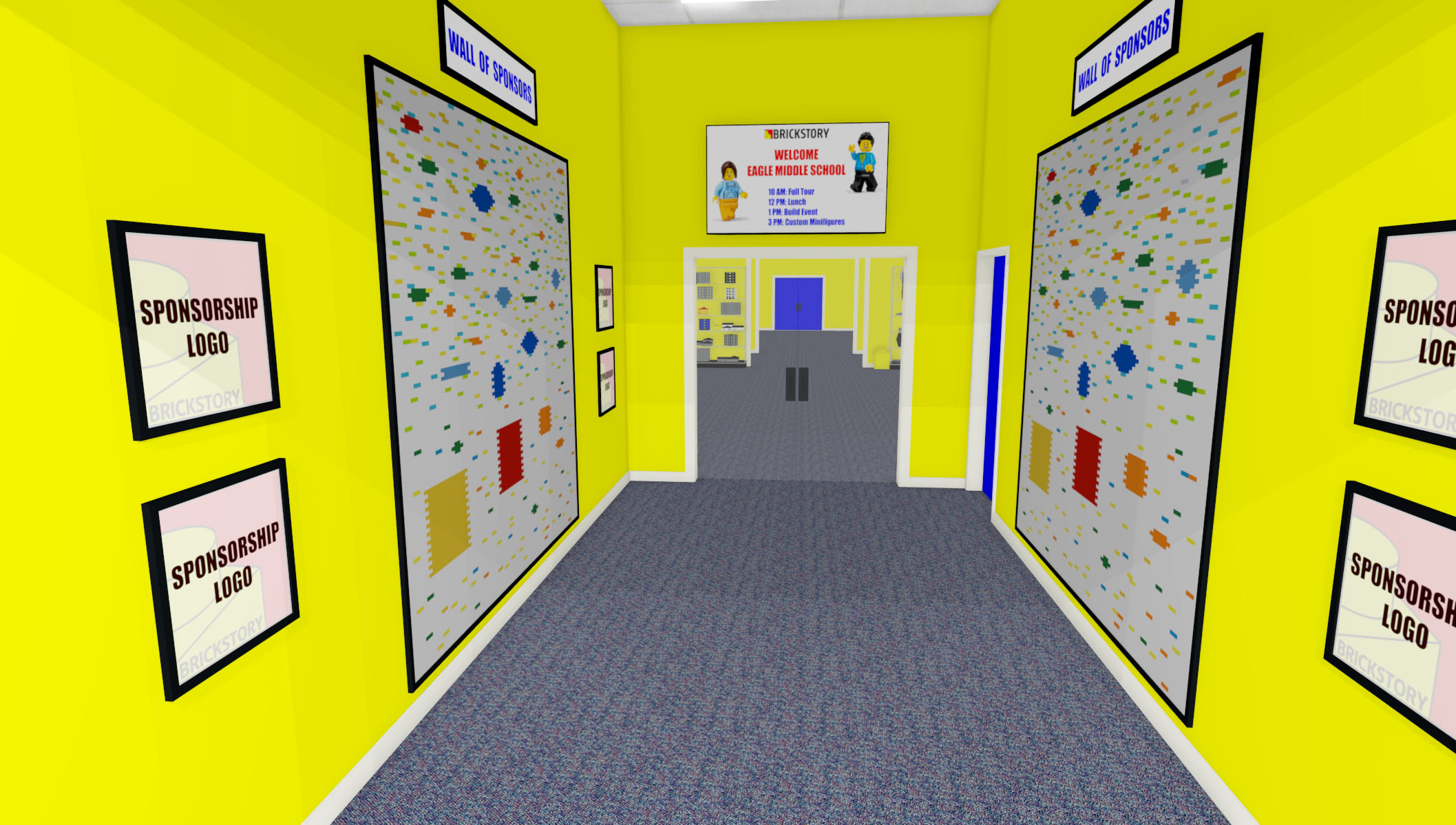 Showroom Entrance - Sponsor Walls
